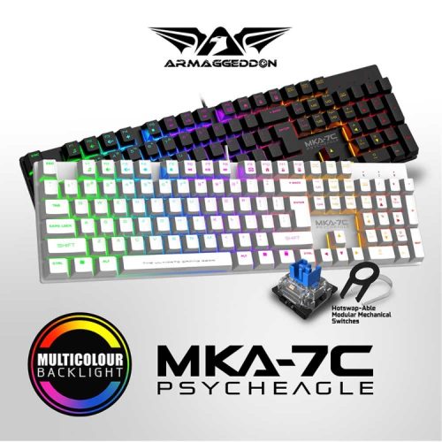 ARMAGGEDDON MECHANICAL KEYBOARD MKA-7C PHYCHEAGLE BLACK