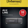 Intenso Alu Line 32GB USB 2.0 Stick Γκρι