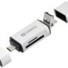Sandberg Card Reader USB-C+USB+MicroUSB