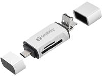 Sandberg Card Reader USB-C+USB+MicroUSB