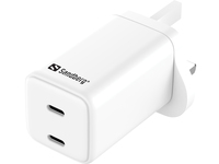 Sandberg AC Charger Dual USB-C PD65W UK