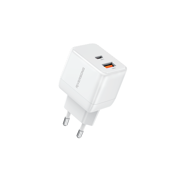 Riversong Travel Adapter PowerKub G20 Pro Dual USB White