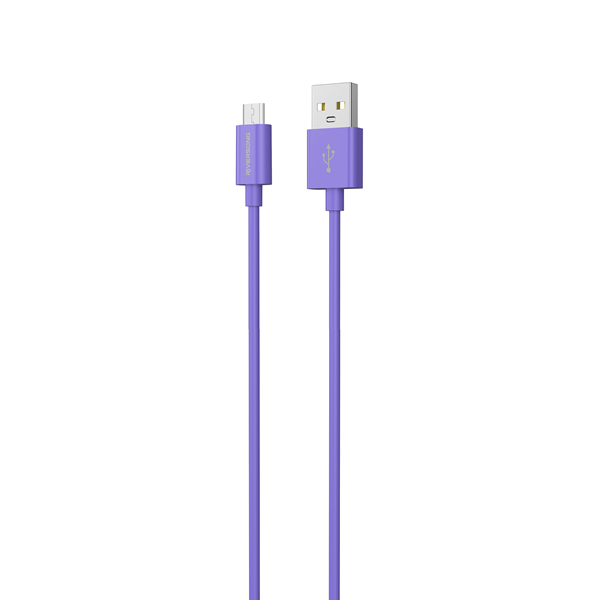 cm71pu Riversong Cable USB to Micro USB 3A Lotus 08 1.2m Purple
