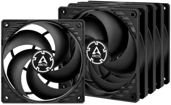 ARCTIC F12 PWM  Pack of 5pcs - best performance/noise Case Fan - 120mm black
