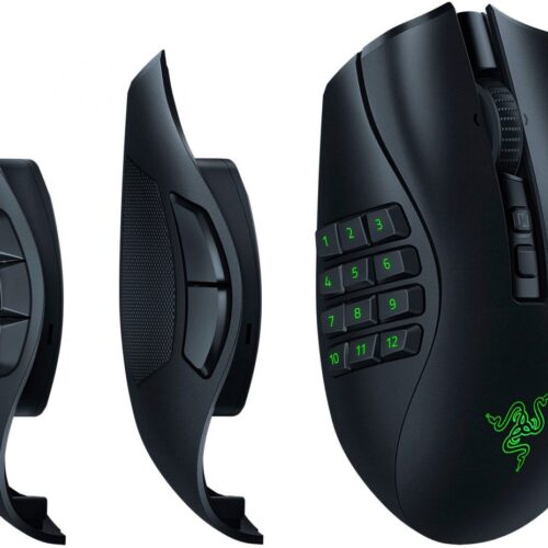 Razer NAGA V2 Pro - Wireless Modular MMO Gaming Mouse- 30K DPI Optical Sensor - 300Hr Battery