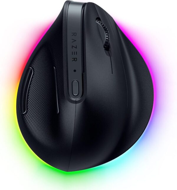 Razer PRO CLICK V2 - Vertical Wireless Ergonomic Mouse - ChatGPT AI - Gaming - Long Battery