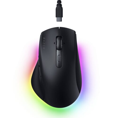 Pro-Click-v2-2025-Render01 Razer PRO CLICK V2 - Wireless Ergonomic Mouse - ChatGPT AI - RGB Gaming - Long Battery