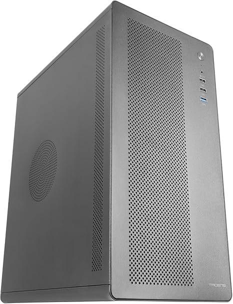 TACENS AEROM, FULL-METAL HIGH-PERFORMANCE MATX CASE, MESH FRONT AND SIDE, 120MM ULTRASILENT FAN, BLACK