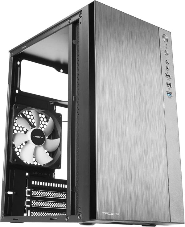 TACENS ANIMA ACX PREMIUM MICRO-ATX CASE, 12CM REAR FAN, ALUMINUM, USB 3.0, BLACK