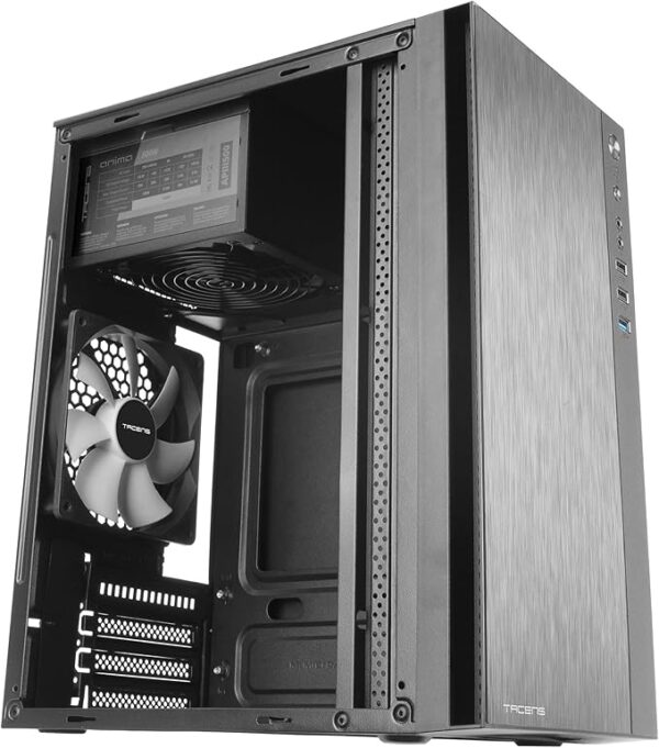 TACENS ANIMA ACX500 PREMIUM MICRO-ATX CASE + 500W PSU, 12CM FAN, USB 3.0, BLACK