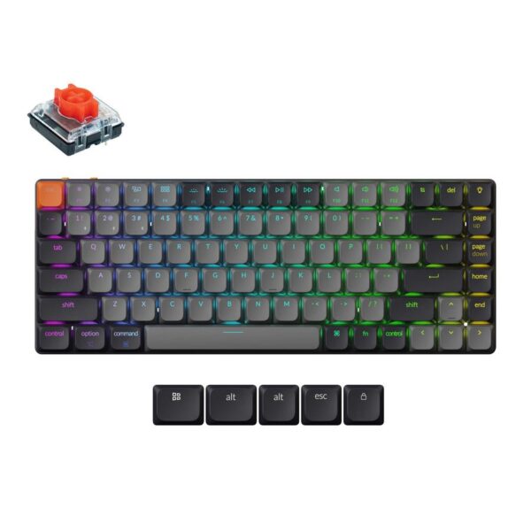 Keychron K3 V3 (K3X-B1) QMK Wireless Mechanical Keyboard Red Switch RGB 75% US Layout