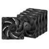 Arctic P12 Pro PST - 5 Pack - Black 120mm 3000 RPM PWM case fan