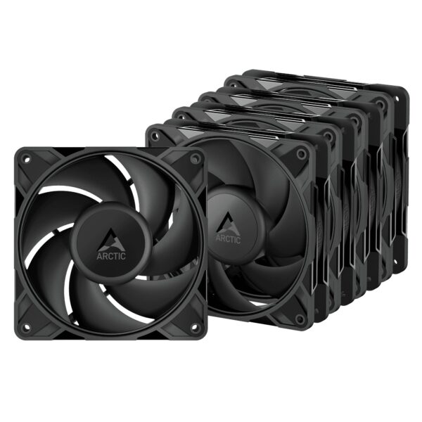 Arctic P12 Pro PST - 5 Pack - Black 120mm 3000 RPM PWM case fan