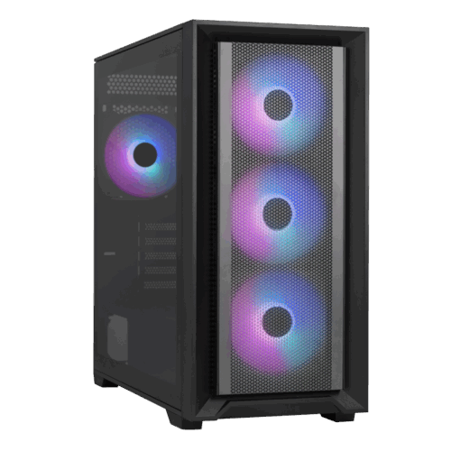 AEROCOOL TERN MINI, M-ATX CASE, 4X120MM FRGB FAN, FRONT MESH, FULL WINDOW, 360MM WATERCOOLING SUPPORT, 2X USB 3.0