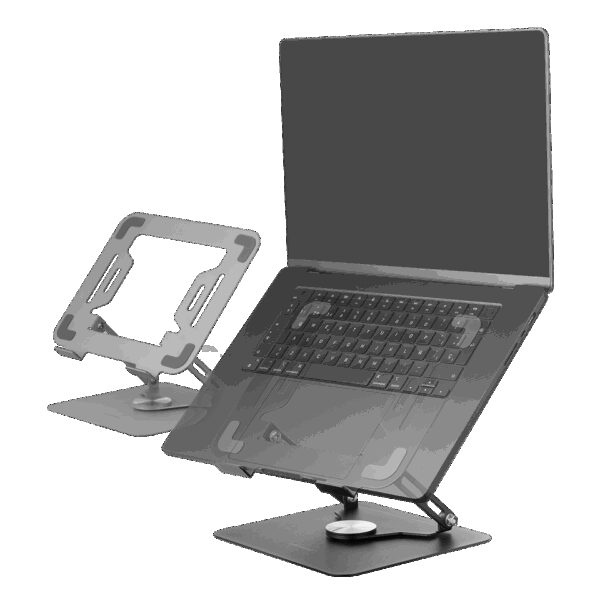 MARS GAMING MA-RSN, LAPTOP AND TABLET STAND UP TO 17", 360º ROTATABLE + 180º HEIGHT ADJUSTABLE, BLACK