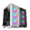 MARS GAMING MCC, ATX CASE, 3X 12CM FRGB FAN, GLASS, FRONT MESH, WHITE