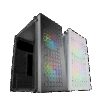 MARS GAMING MC-CORE, FULL METAL MICRO-ATX CASE, GLASS, FRONT MESH, 2X 120MM FRGB FAN, BLACK