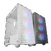 MARS GAMING MC-MAG, ATX PC CASE, DOUBLE MAGNETIC ANTI-DUST TOP + FRONT MESH, TEMPERED GLASS FULL SIDE WINDOW, 3X FRGB FAN, WHITE