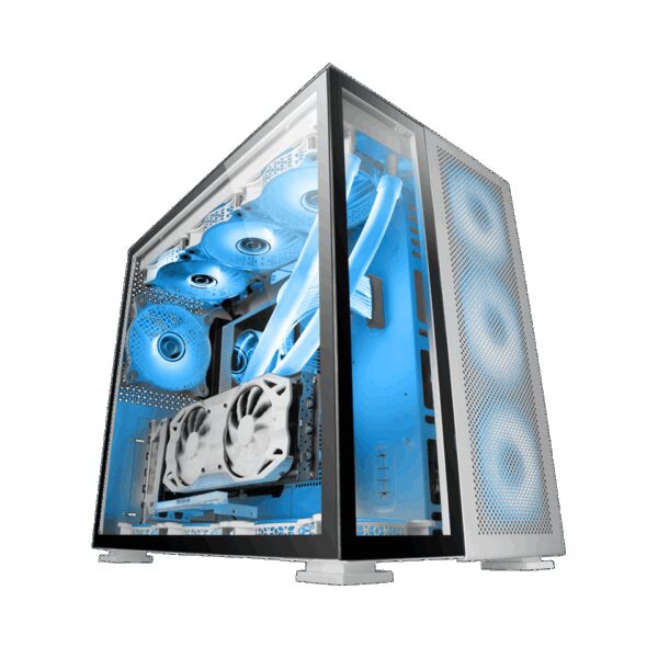 MARS GAMING MC-NOVA, XXL PREMIUM CUSTOM ALUMINUM E-ATX CASE, FRONT COOLING + 90º GLASS, USB-C