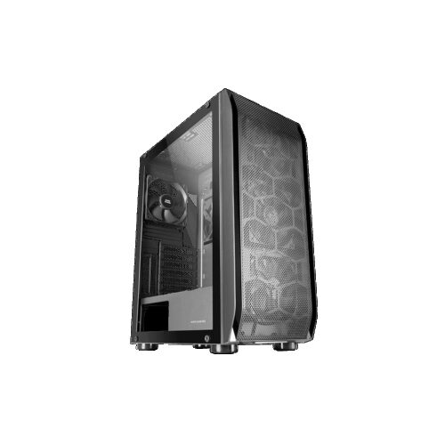 MARS GAMING MC-PRO2, E-ATX XL CASE, 5X 12CM PRO FAN, CPU FREEZER, GLASS, FRONT MESH, BLACK