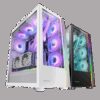 MARS GAMING MC-ULTRA, XXL PREMIUM CUSTOM E-ATX CASE, ARGB DUAL STRIPES, DUAL VERTICAL CHAMBER, WHITE