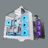 MARS GAMING MC-VISION, ATX CASE,  TRIPLE CONTINUOUS TEMPERED GLASS, FULL WATERCOOLING SUPPORT, BACK CONNECT MB COMPATIBILITY, DUAL CHAMBER DESIGN, WHITE