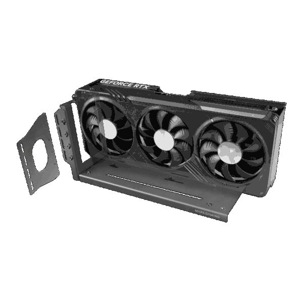 MARS GAMING MCAGCV UNIVERSAL VERTICAL GPU MOUNT, MAGNETIC BASE, UP TO 3 SLOT VGA, ALL CASES OVER 29CM LENGHT COMPATIBLE, DATA CABLE NOT INCLUDED, BLACK