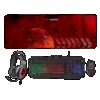 MARS GAMING MCPRGB2, GAMING 4IN1 RGB, HEADSET, KEYBOARD, MOUSE, XL MOUSEPAD, FRENCH, BLACK
