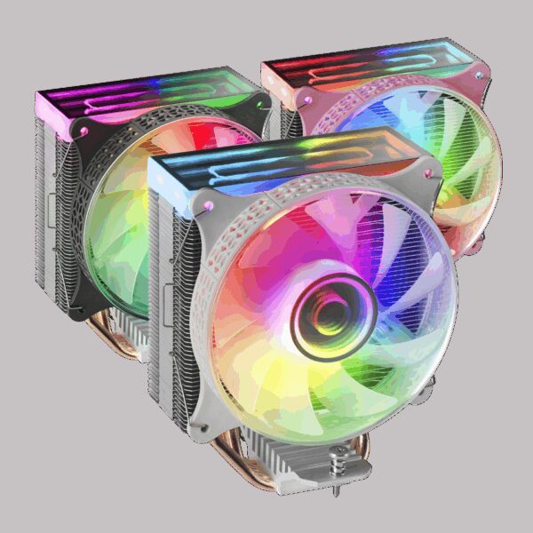 mcpu-vr MARS GAMING MCPU-VR, CPU COOLER, DUAL INFINITE MIRROR ARGB, SILENT PWM FAN, 4X HEATPIPE, 180W, WHITE