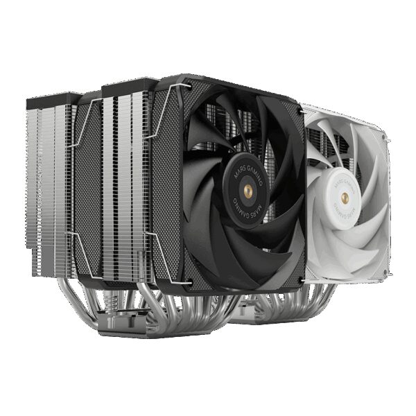 MARS GAMING MCPU-XU9, CPU COOLER, DUAL TOWER, 2X FDB COPPER PWM ULTRASILENT HYBRID FANS, 9X HEATPIPE, BPH ULTRA TECH 400W TDP, BLACK