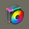 MARS GAMING MCPU33, CPU COOLER, DUAL FRGB, SILENT PWM FAN, 3X HEATPIPE, 140W