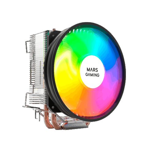 mcpuargb MARS GAMING MCPUARGB, CPU COOLER, CHROMA AUTO RGB, 12CM PWM FAN, 2X HP, 130W, BLACK