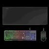 MARS GAMING MCPX, GAMING 3IN1 RGB, KEYBOARD, MOUSE, XL MOUSEPAD, SPANISH, BLACK