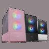 MARS GAMING MCZ, PREMIUM MICRO-ATX CASE, 2X FRGB FAN, WINDOW, MESH, WATERC., PINK
