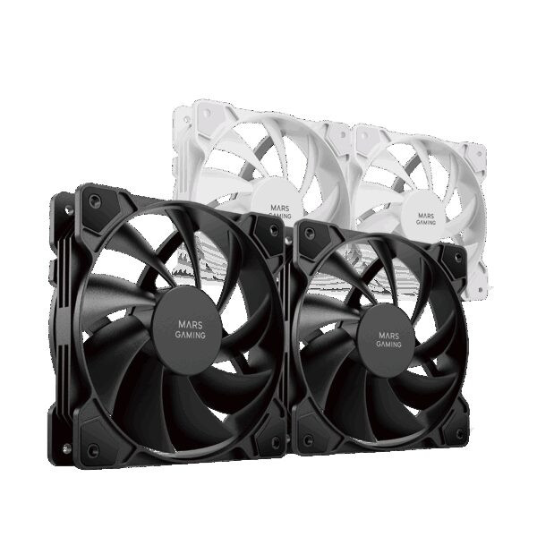 MARS GAMING MF-PROX2, DUAL FAN KIT, 2X120MM FAN, ULTRASILENT FDB BEARING, ANTIVIBRATION, BLACK