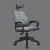 MARS GAMING MGC-ERGOB, ERGONOMIC GAMING CHAIR, BREATHABLE MESH SEAT AND BACKREST, ADJUSTABLE HEADREST, GREY