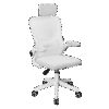 MARS GAMING MGC-ERGOPLUS, ERGONOMIC GAMING CHAIR, BREATHABLE MESH SEAT AND BACKREST, RECLINING ARMREST & ADJUSTABLE HEADREST, WHITE