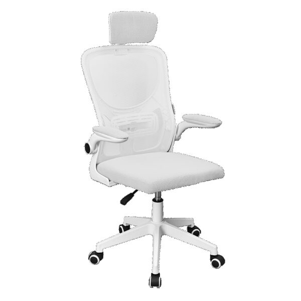 MARS GAMING MGC-ERGOPLUS, ERGONOMIC GAMING CHAIR, BREATHABLE MESH SEAT AND BACKREST, RECLINING ARMREST & ADJUSTABLE HEADREST, WHITE