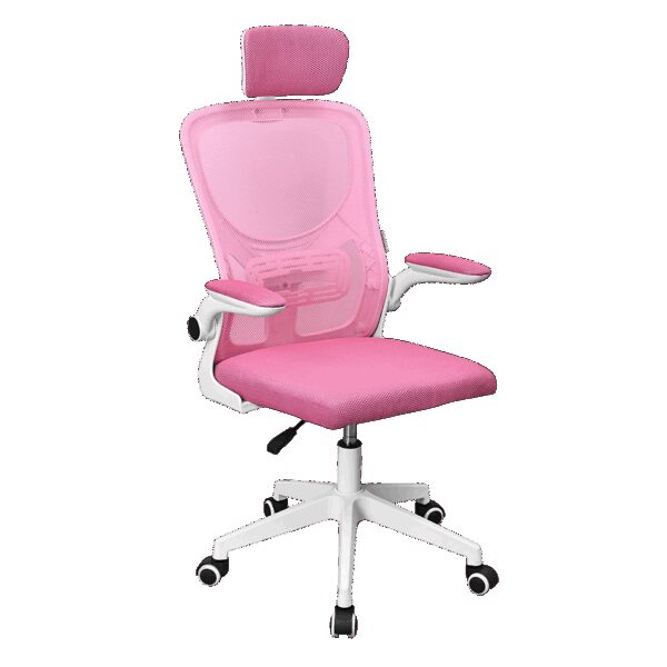 MARS GAMING MGC-ERGOPLUS, ERGONOMIC GAMING CHAIR, BREATHABLE MESH SEAT AND BACKREST, RECLINING ARMREST & ADJUSTABLE HEADREST, PINK