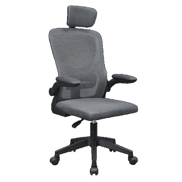 MARS GAMING MGC-ERGOPLUS, ERGONOMIC GAMING CHAIR, BREATHABLE MESH SEAT AND BACKREST, RECLINING ARMREST & ADJUSTABLE HEADREST, GREY