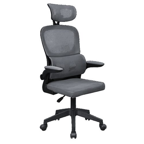 MARS GAMING MGC-ERGOPRO, PROFESSIONAL GAMING CHAIR, ERGONOMIC DESIGN, LUMBAR SUPPORT, RECLINING ARMREST & ADJUSTABLE HEADREST, GREY