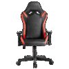 MARS GAMING MGC-PRO, PROFESSIONAL GAMING CHAIR, SQUARE ARMREST, NECK + BACK SOFT-TOUCH CUSHIONS, LEATHERETTE, RED