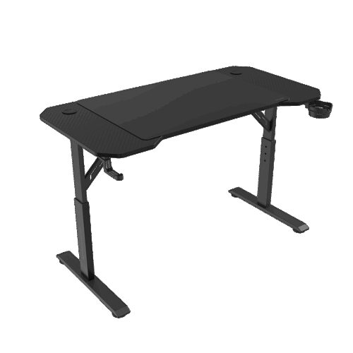 MARS GAMING MGD-ERGO120, 120X60CM ERGONOMIC GAMING DESK, 3 POSITION HEIGHT ADJUSTMENT, XL MOUSEPAD, HOLDERS, BLACK