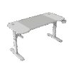 MARS GAMING MGD-ERGO140, 140X60CM ERGONOMIC GAMING DESK, 3 POSITION HEIGHT ADJUSTMENT, XL MOUSEPAD, HOLDERS, WHITE