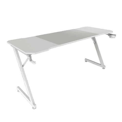 MARS GAMING MGD-X160, 160X60CM ERGONOMIC GAMING DESK, XL MOUSEPAD, HOLDERS, WHITE