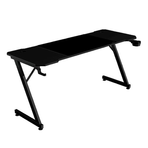 MARS GAMING MGD-X160, 160X60CM ERGONOMIC GAMING DESK, XL MOUSEPAD, HOLDERS, BLACK