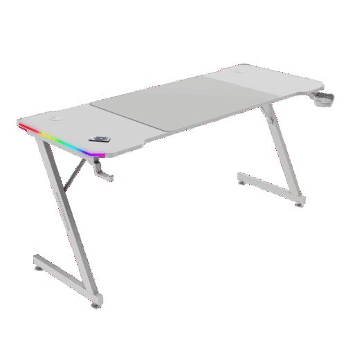 MARS GAMING MGD-X160RGB, 160X60CM ERGONOMIC RGB GAMING DESK, REMOTE CONTROL, XL MOUSEPAD, HOLDERS, WHITE