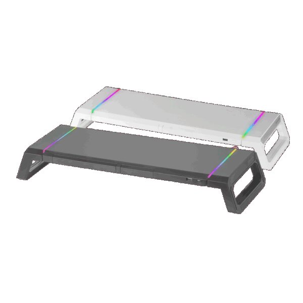 MARS GAMING MGS-ONE, MONITOR STAND, RGB CHROMA, FRONT USB, PHONE & TABLET HOLDER, BLACK