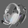 MARS GAMING MH-PRO, ARGB GAMING HEADSET, IMMERSIVE SOUND, ULTRA-LIGHTWEIGHT DESIGN, 3D BREATAHABLE AIR CUSHIONS, ON-EAR VOLUME CONTROL & MUTE MICROPHONE, HIGH-PRECISION MICROPHONE, PC, MAC AND CONSOLES, WHITE