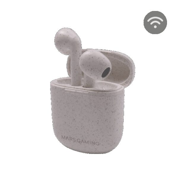 MARS GAMING MHI-ECO, ECOLOGIC TRUE WIRELESS EARPHONES, BLUETOOTH 5.1, WHEAT FIBER